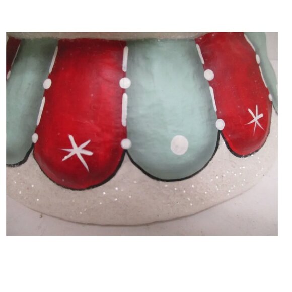 Johanna Parker Bethany Lowe Christmas Minty Beau Snow Glow Lantern Bucket - Picture 5 of 10